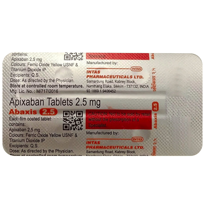 Abaxis 2.5mg Tablet
10 Tablet