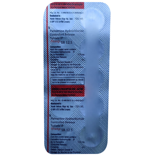 Abaxp-SR 12.5 Tablet
10 Tablet SR