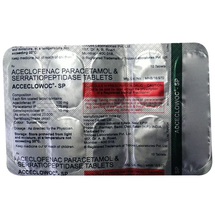 Acceclowoc-SP Tablet
10 Tablet