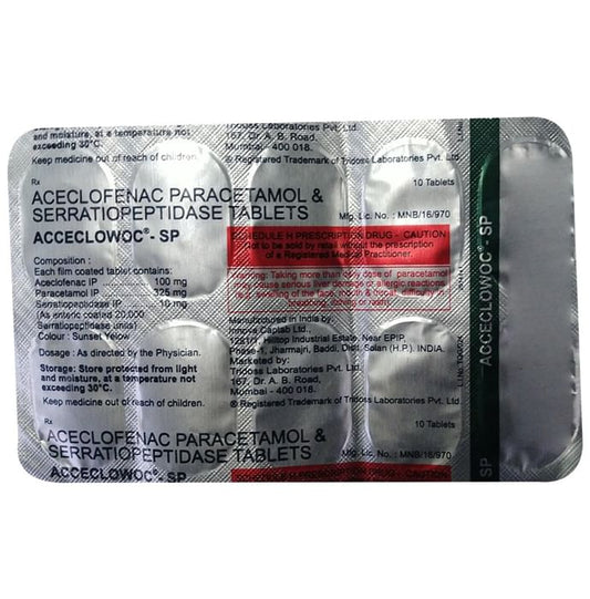 Acceclowoc-SP Tablet
10 Tablet