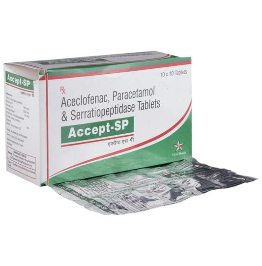 Accept-SP Tablet
10 Tablet