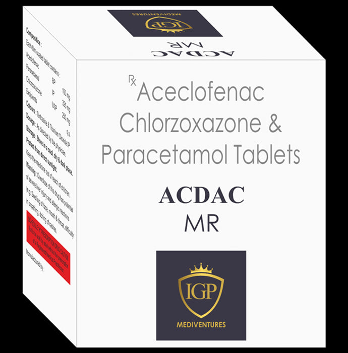 Acdac MR 100mg/325mg/250mg Tablet
10 Tablet