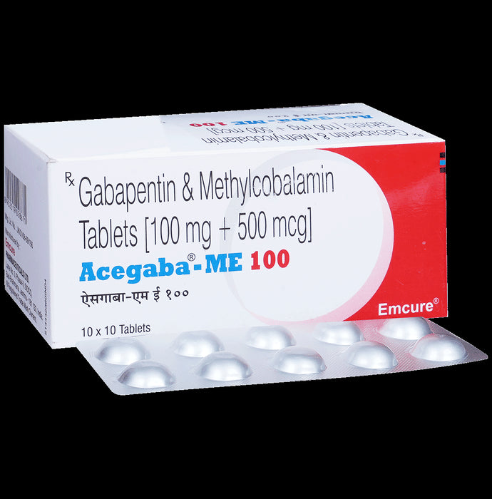 Acegaba ME 100mg/500mcg Tablet
10 Tablet