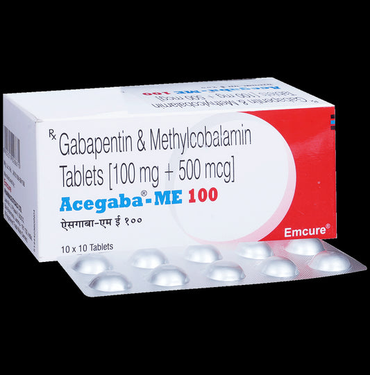 Acegaba ME 100mg/500mcg Tablet
10 Tablet