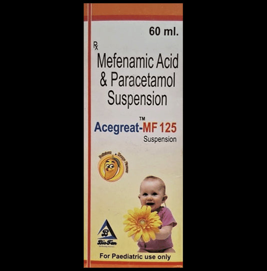 Acegreat-MF 125 Oral Suspension
60 ml Oral Suspension