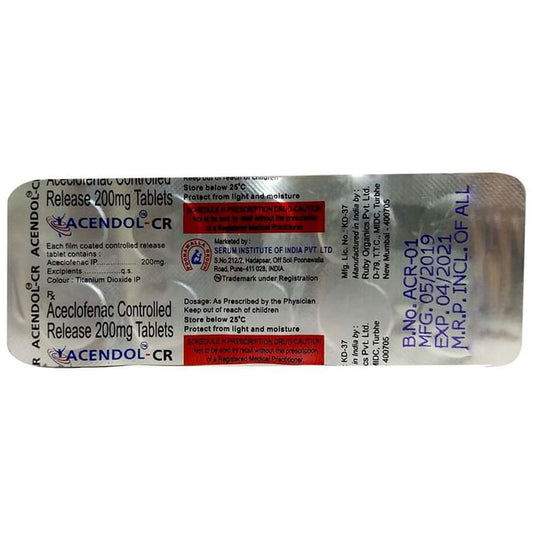 Acendol-CR Tablet
10 Tablet CR