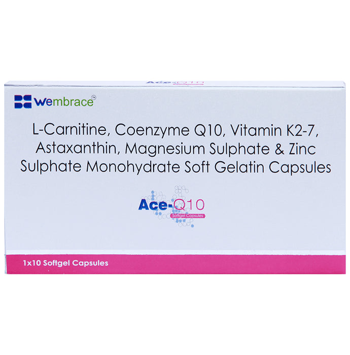 Ace-Q10 Softgel Capsule
10 Soft Gelatin Capsule
