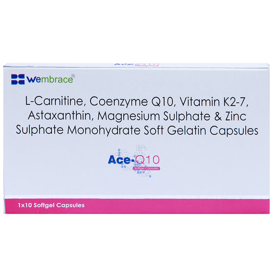 Ace-Q10 Softgel Capsule
10 Soft Gelatin Capsule