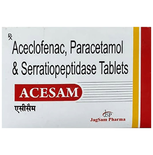 Acesam 100mg/325mg/15mg Tablet
10 Tablet