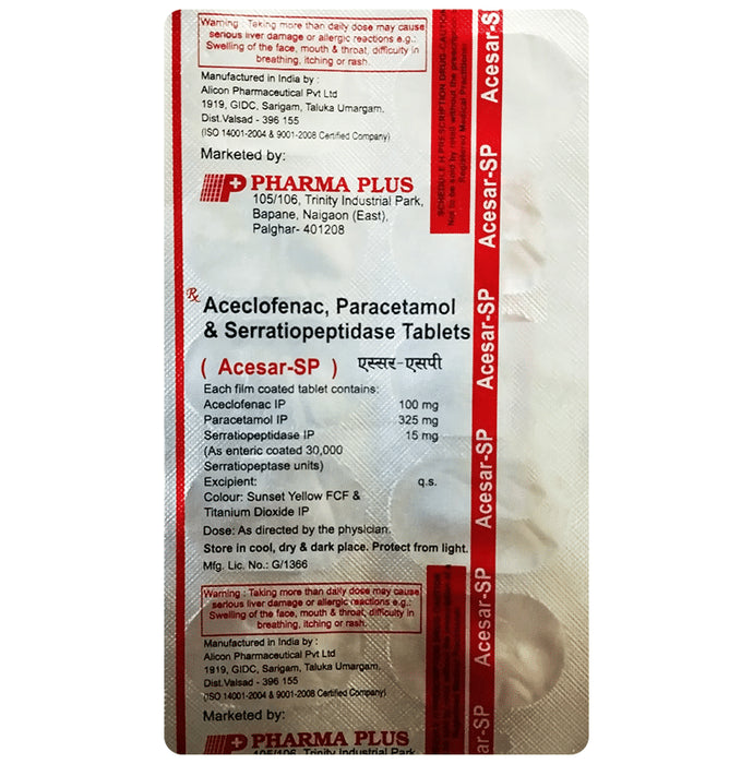 Acesar-SP Tablet
10 Tablet