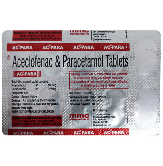 AC Para 100mg/325mg Tablet
10 Tablet