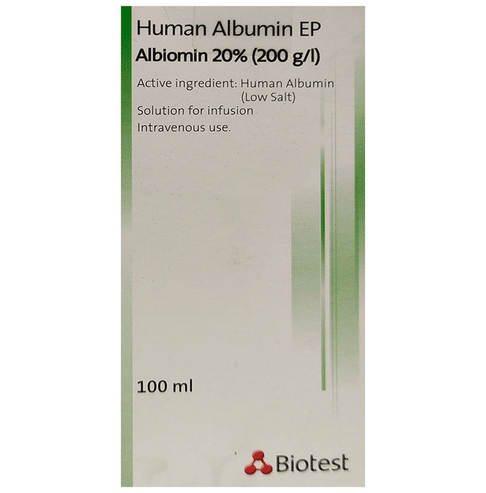 Albiomin 20% Infusion
100 ml Infusion