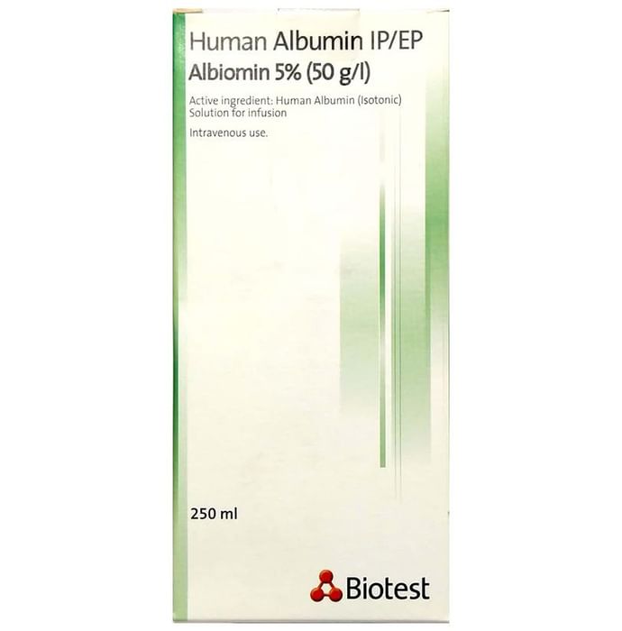 Albiomin 5% Infusion
250 ml Solution for Infusion