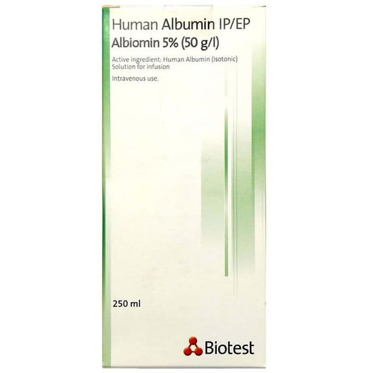 Albiomin 5% Infusion
250 ml Solution for Infusion