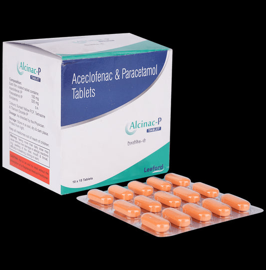 Alcinac P 100mg/325mg Tablet
15 Tablet