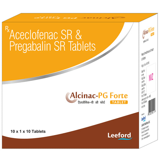 Alcinac-PG Forte Tablet SR
10 Tablet SR