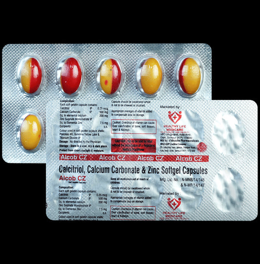 Alcob CZ Soft Gelatin Capsule
10 Soft Gelatin Capsule