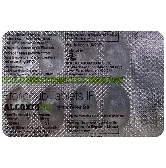 Alcoxib 90mg Tablet
10 Tablet