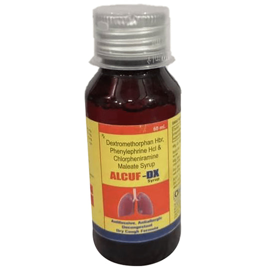 Alcuf-DX Syrup
60 ml Syrup