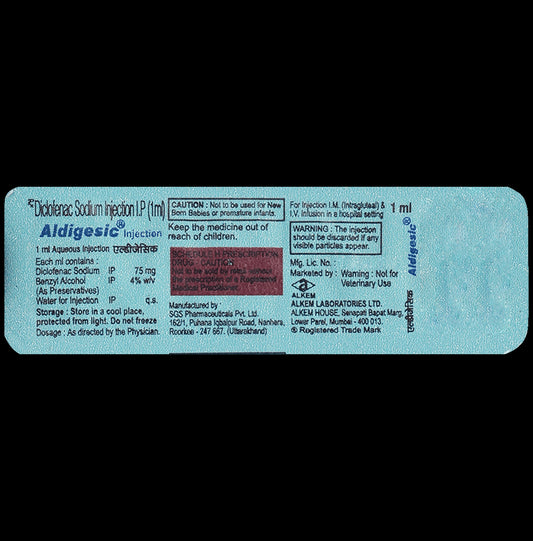 Aldigesic Injection
1 ml Injection