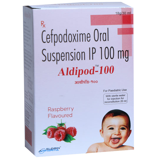 Aldipod 100 Oral Suspension Raspberry
30 ml Oral Suspension