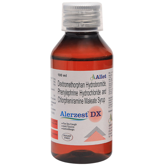 Alerzest DX Syrup Sugar Free
100 ml Syrup
