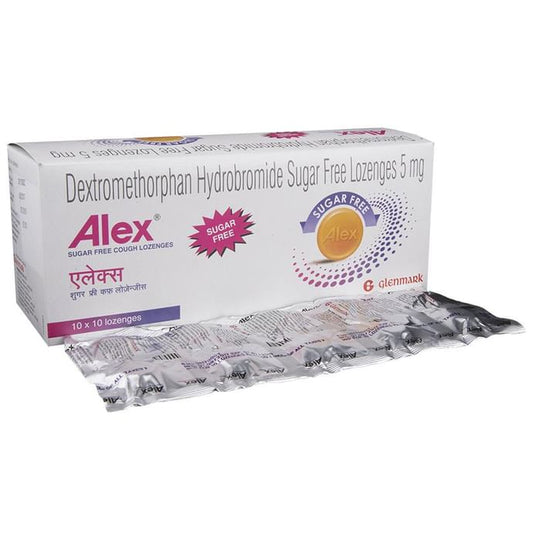 Alex Cough Lozenges Sugar Free
10 Lozenge