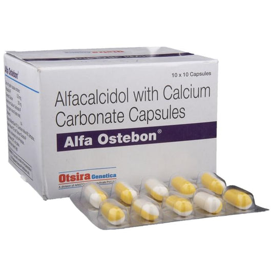 Alfa Ostebon Capsule
10 Soft Gelatin Capsule
