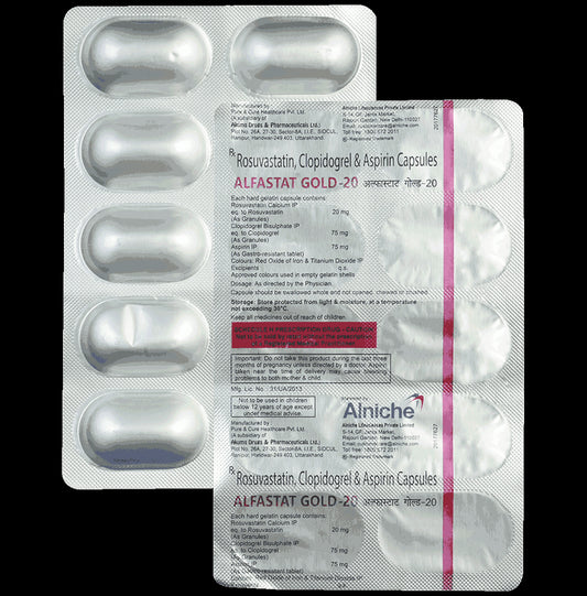 Alfastat Gold 20 Capsule
10 Capsule