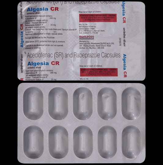 Algesia CR 200mg/20mg Capsule
10 Capsule