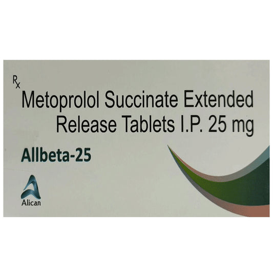 Allbeta 25 Tablet ER
10 Tablet ER