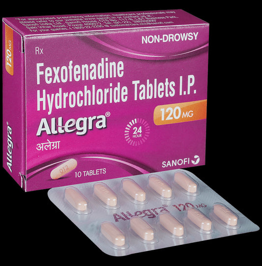 Allegra 120mg Tablet
10 Tablet