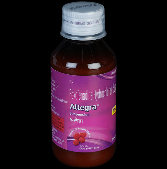 Allegra Suspension Raspberry & Vanilla
100 ml Oral Suspension