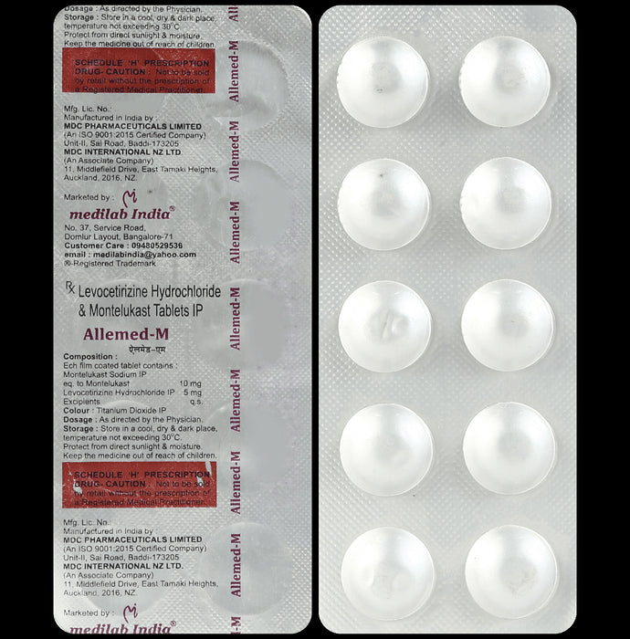 Allemed M 5mg/10mg Tablet
10 Tablet