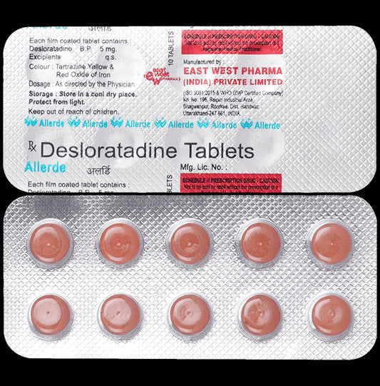 Allerde 5mg Tablet
10 Tablet