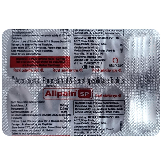 Allpain SP Tablet
10 Tablet