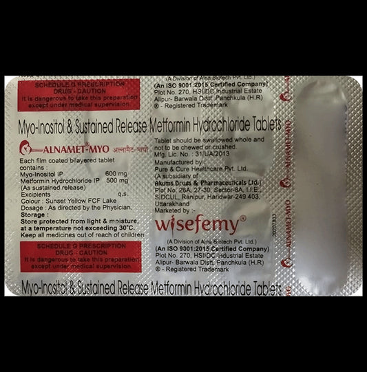 Alnamet Myo 500mg/600mg Tablet
10 Tablet
