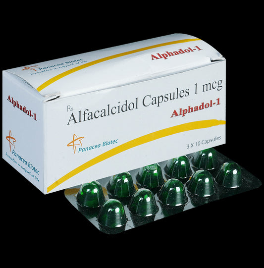 Alphadol 1mcg Soft Gelatin Capsule
10 Soft Gelatin Capsule