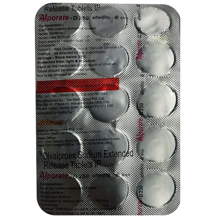 Alporate D 250mg Tablet
15 Tablet