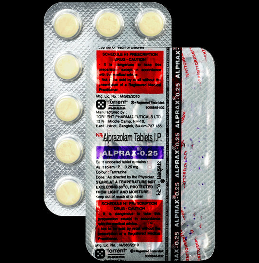 Alprax 0.25 Tablet
15 Tablet