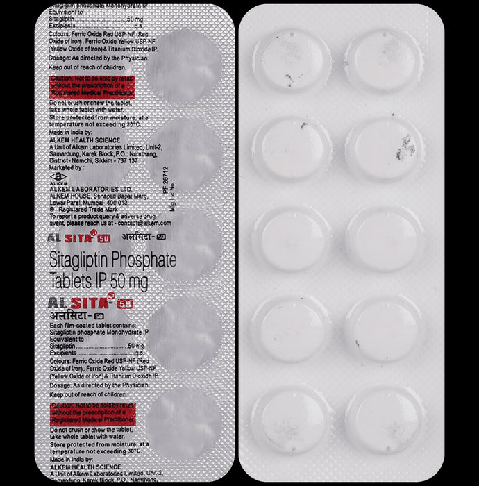 Alsita 50mg Tablet
10 Tablet
