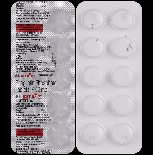 Alsita 50mg Tablet
10 Tablet