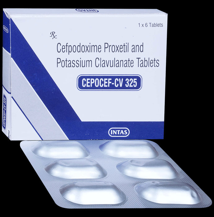Cepocef CV 325mg Tablet
6 Tablet