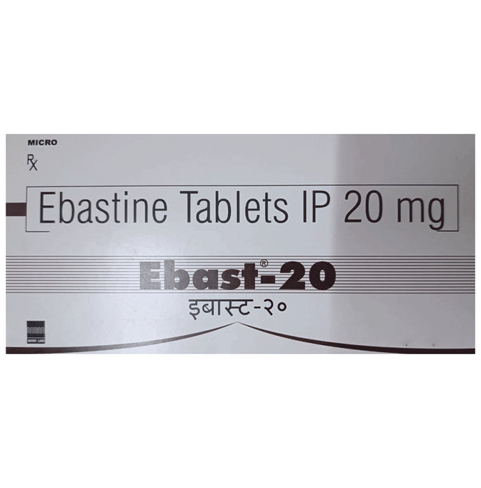 Ebast 20 Tablet
15 Tablet