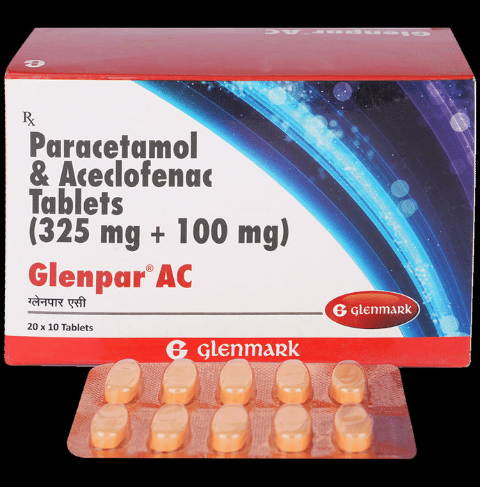 Glenpar AC 100mg/325mg Tablet
10 Tablet