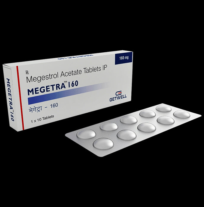 Megetra 160mg Tablet
10 Tablet