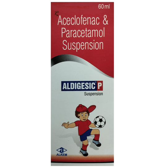 Aldigesic P 50mg/125mg Oral Suspension
60 ml Oral Suspension
