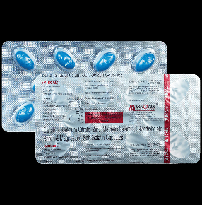 Mibcal Soft Gelatin Capsule
10 Soft Gelatin Capsule