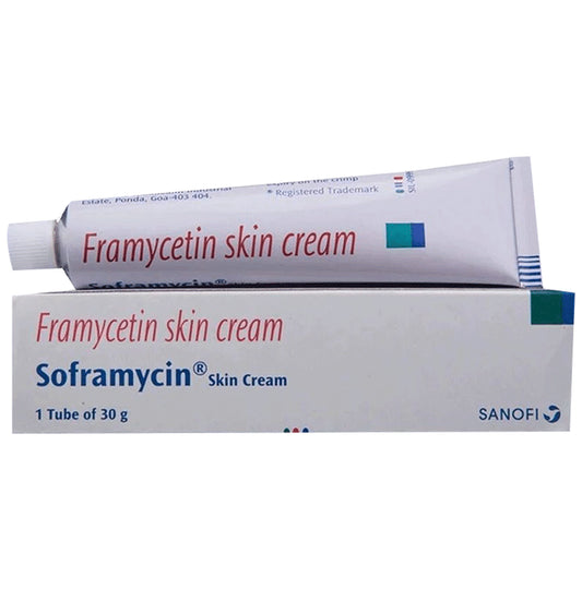 Soframycin 1% Skin Cream
30 gm Cream