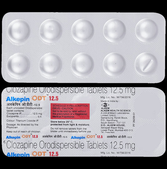 Alkepin Odt 12.5mg Tablet
10 Tablet